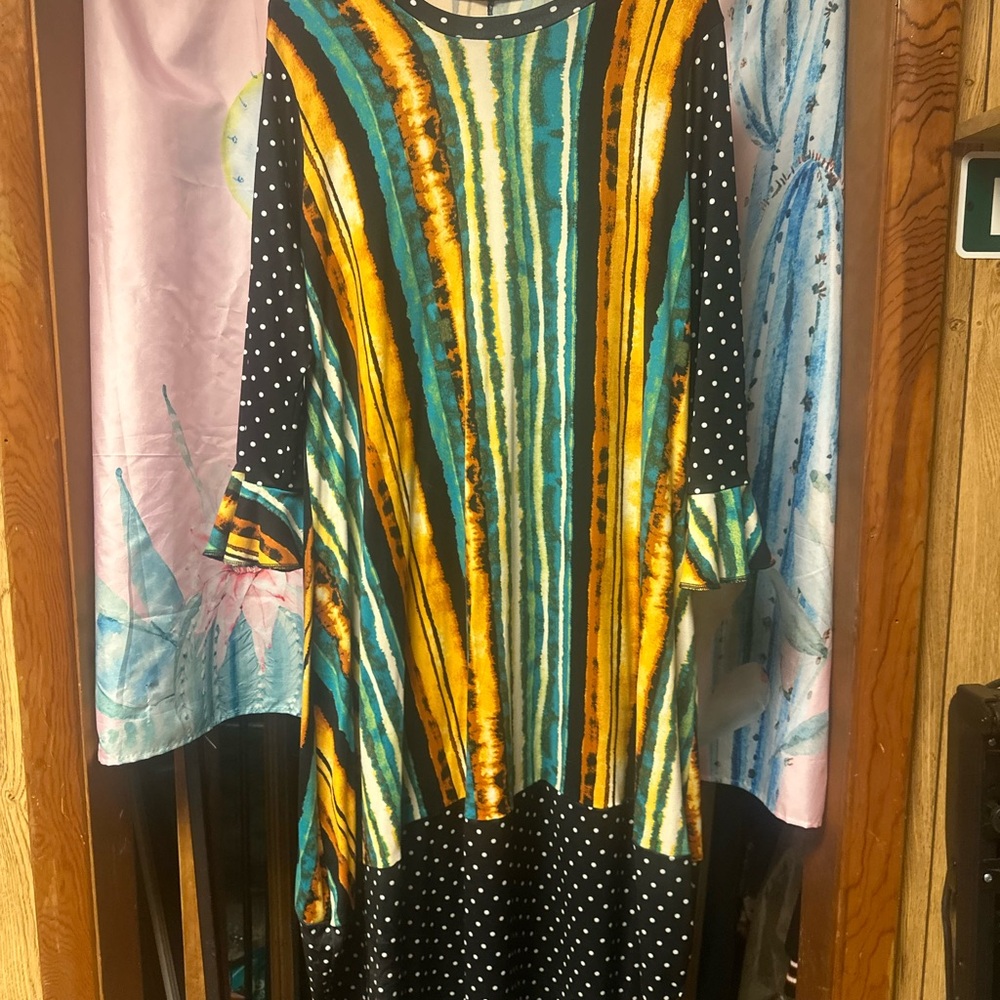 Striped and Polka Dot Women's Bubble Dress